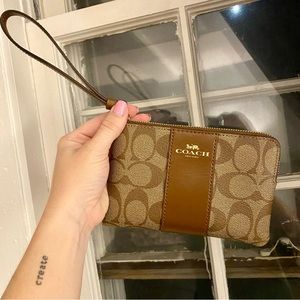 Authentic Coach wallet wristlet, never used!
